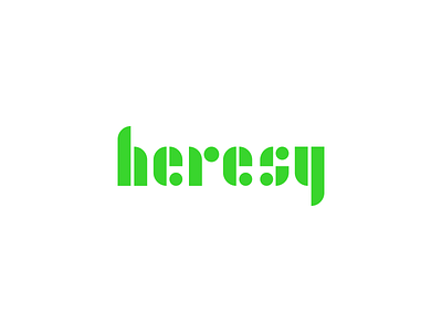 heresy bulgaria contrast heresy ivaylo nedkov logo logotype neon vibrant