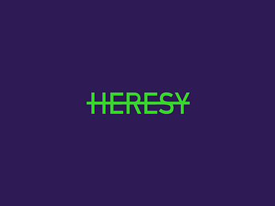 Heresy1 bulgaria contrast heresy ivaylo nedkov logo logotype neon