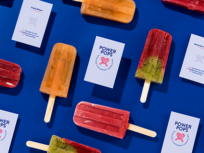 POWER POPS - Business Cards bulgaria business cards fresh heart ice cream ivaylo nedkov love mission popsicle power print