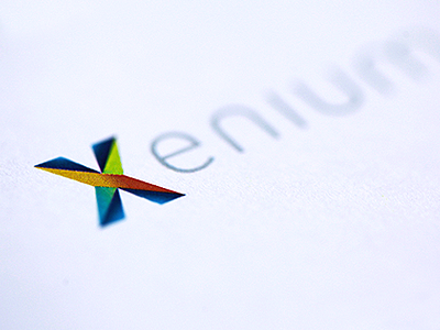 Xenium close up berlin bulgaria business card fourplus ivaylo nedkov logo print typography