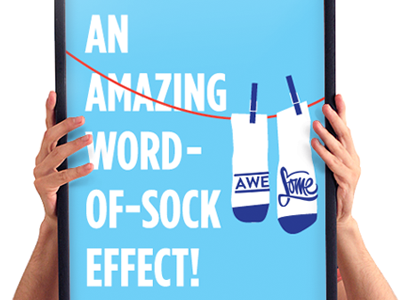 Game Of Socks illustration interactive ivaylo nedkov poster print socks typography