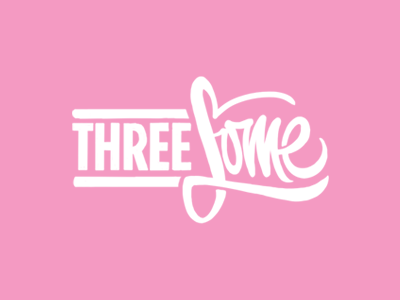 Threesome ivaylo nedkov logo socks typography