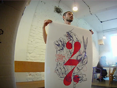 Setting Up - Video bulgaria illustration ivaylo nedkov poster print typography