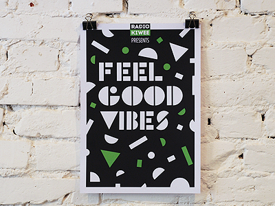 Feel Good Vibes bricks exhibition ivaylo nedkov poster typography white