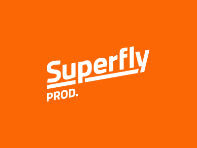 Superfly Prod. fly ivaylo nedkov logo orange super superfly type typography