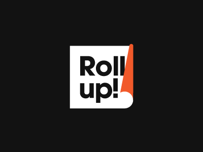 Roll Up bulgaria fold ivaylo nedkov logo roll square typography up