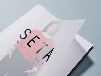 SETA - Catalog Cover bulgaria catalog cover design ivaylo nedkov print tracing paper transparent typography