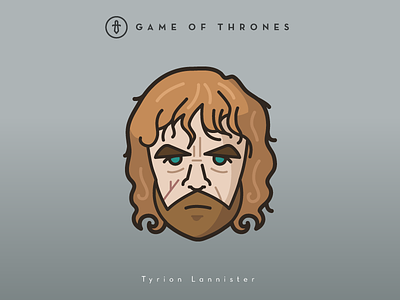 Faces Collection Vol. 02 - Game of Thrones - Tyron Lannister dragon game of thrones got night icon illustration king lannister play targaryen tyron vector