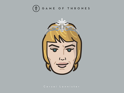 Faces Collection Vol. 02 - Game of Thrones - Cersei Lannister 2d 3d cersei game of thrones icon illustration jon snow king lannister lannister logo tv series vector