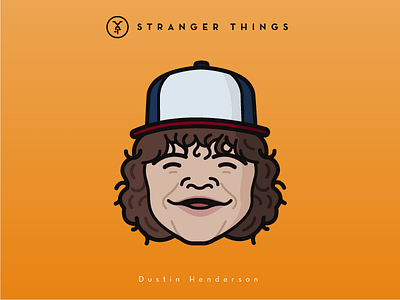 Faces Collection Vol. 03 - Stranger Things - Dustin Henderson 2d characters dustin icon illustration logo movie netflix serie stranger things vector