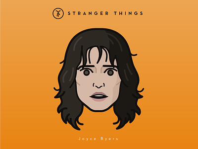 Faces Collection Vol. 03 - Stranger Things - Joyce Byers characters flat icon illustration logo movie netflix portrait stranger things tv serie vector
