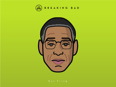 Faces Collection Vol. 04 - Breaking Bad - Gus Fring breaking bad characters flat gus icon illustration logo movie netflix portrait tv serie vector