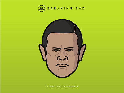 Faces Collection Vol. 04 - Breaking Bad - Tuco Salamanca charachter design flat icon logo movie netflix portrait stickers tv serie vector