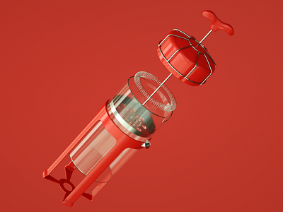 Coleman Frenchpress 3d cinema 4d design octanerender package design product branding