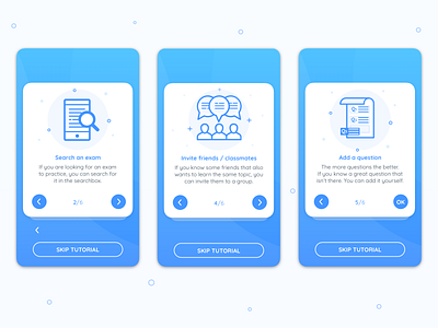 Study App Onboarding app blue design illustration onboarding screens study ui