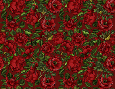 Gulab ( rose) design designers graphic design illustration pattern patternbank patterndesign surfacepattern