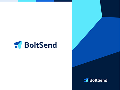 BoltSend Logo / Branding brand brand identity branding clean corporate flat icon light logo minimal modern send simple sleek ui unique ux