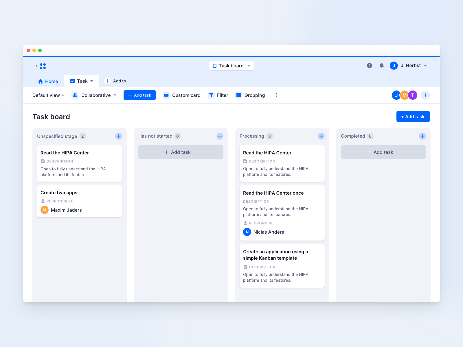 Kanban Board – HIPA Cloud By Julian Herbst For Fintory On Dribbble