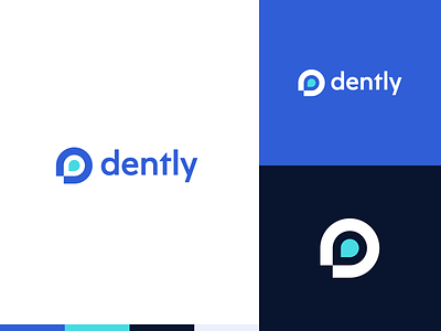 Dently – Dentist App Branding app icon app logo branding clean color scheme concepts dentist light logo logo design minimalistic modern simple sleek typeface ux variations