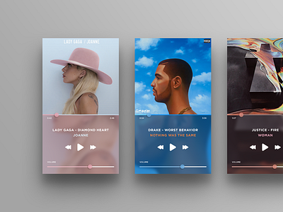 Music App Concept application design flat interactive minimal music ui ux webdesign