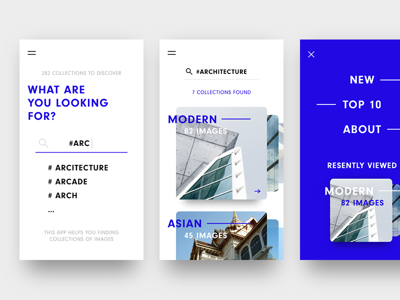 Colfy - Image Search App Concept by Julian Herbst on Dribbble