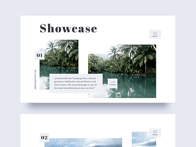 Beauty of Nature - Showcase editorial flat landingpage light minimal minimalistic screen simple simplicity ui web webdesign