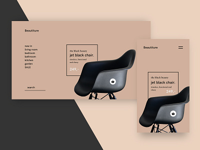 Beautiture – Website Concept clean flat light minimal minimalistic modern simple sleek ui ux webdesign website