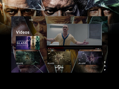Glass - UI/UX Concept - Videos design glass ui ux web