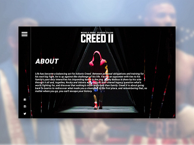 CREED 2 - UI/UX Concept - About