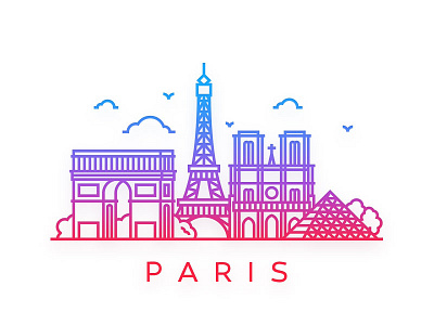 Paris architecture city eifel tower france line lineart minimalistic paris shutterstock sketch skyline stroke