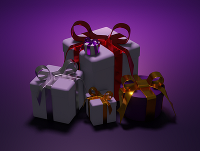 3D Gifts Illustration 3d 3d modeling blender graphic design illustration