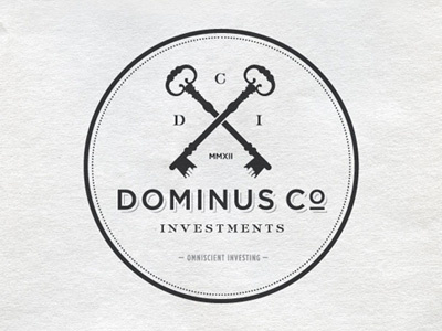 Dominus Co. Logo exclusive investing keys logo premium