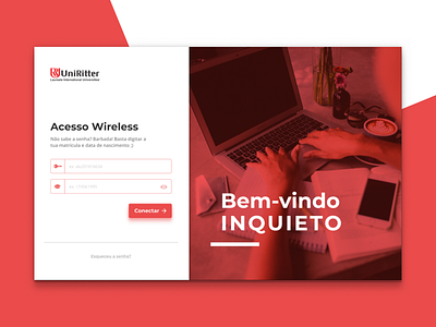 UniRitter Wi-Fi Sign-in page Redesign