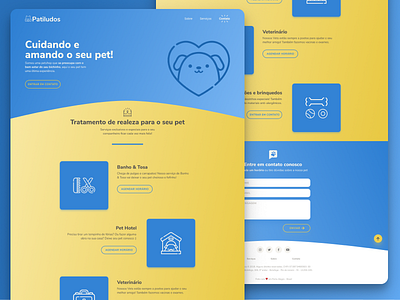 Patiludos Petshop Landing Page UI Desktop