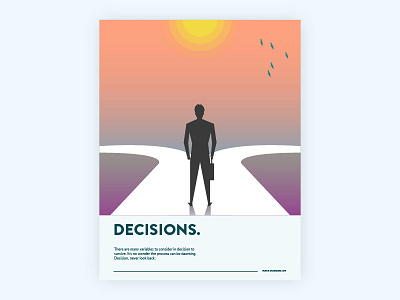 Taking Decision editorial illustration illustration