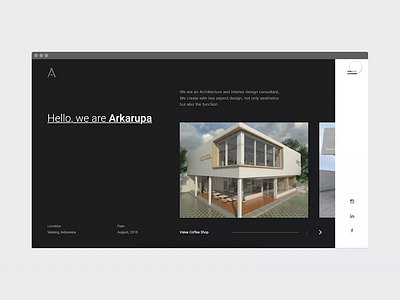 Arkarupa Website animation designer editorial design icon layout design layout exploration minimal minimal web design minimal website type typography ui uiuxdesign ux web website