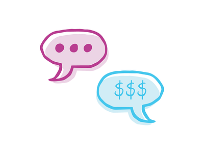 A little Conversation icon iconography illustration vector