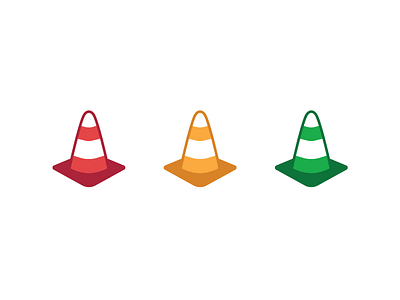 Traffic Cones design iconography illustration ui vector