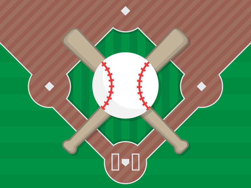The National Pastime mlb bat ball field baseball sports