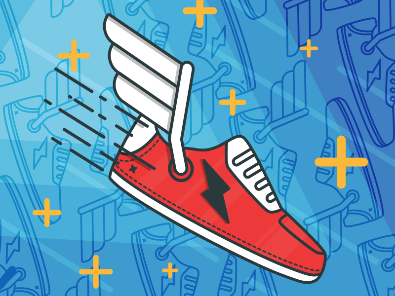 The Athlete athlete sketch illustration illustrator vector hermes arhchetype runner athletic shoes