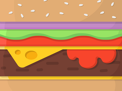 Vectorburger burger flat food foodies hamburger illustration illustrator sketch vector