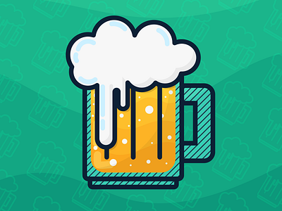 Beer alcohol beer beverage brew brewing drink flat happy hour icon illustration illustrator vector
