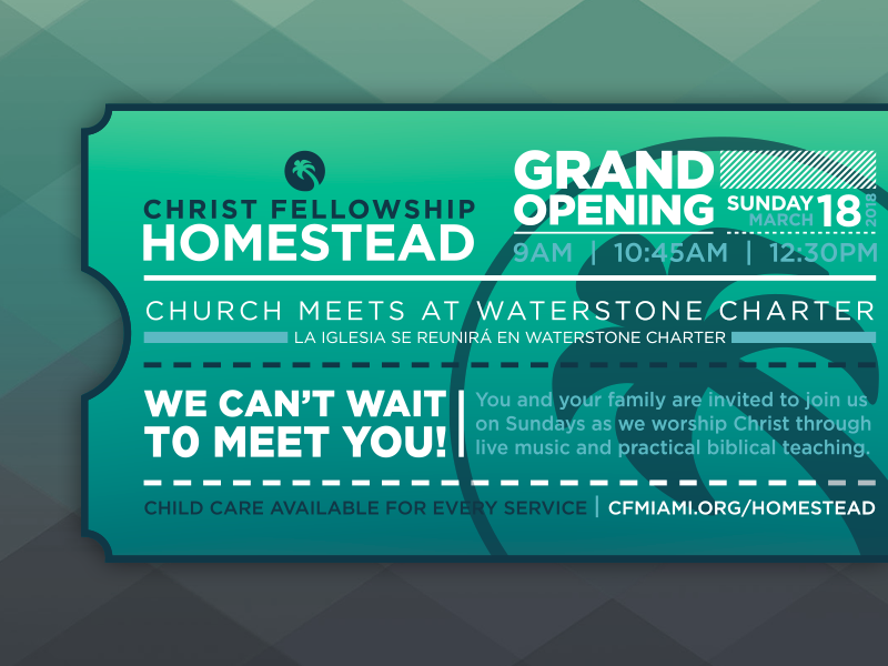 Christ Fellowship Concept mark icon type church print door hanger invite illustrator vector branding logo ticket