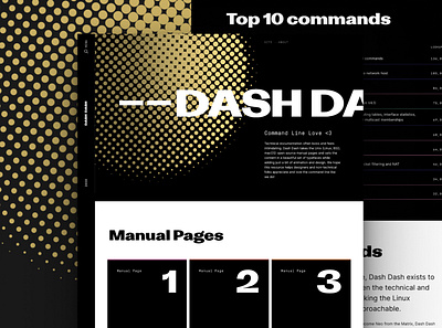Dash Dash code typography website