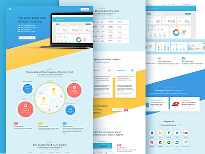 Aerial Homepage WIP analytics dashboard design landing page marketing ui web