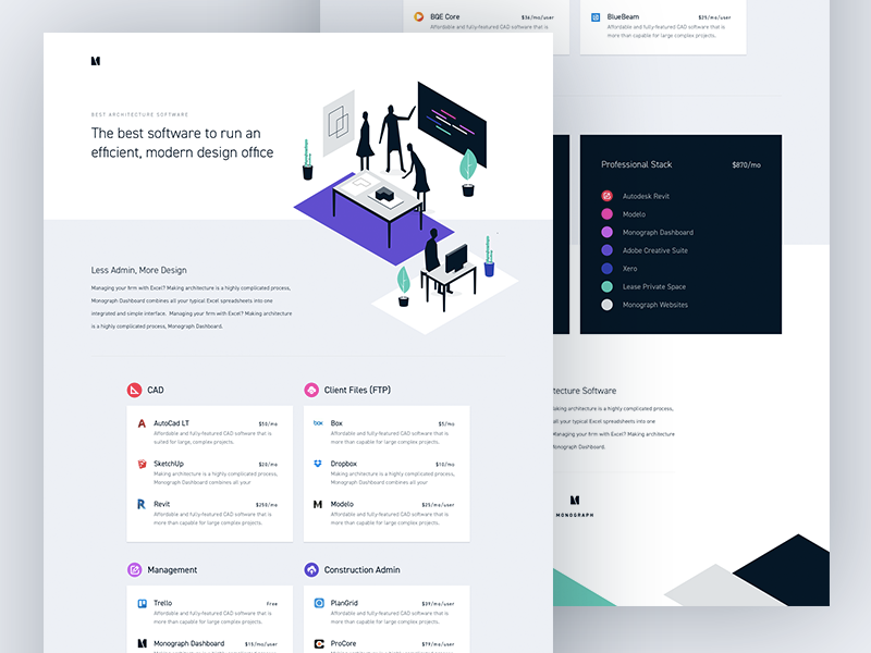 Architecture Software — Monograph By Moe Amaya For Monograph On Dribbble