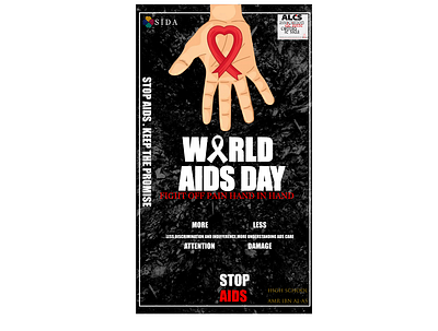 world aids day branding graphic design logo