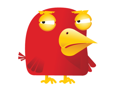 Angry Bird bird dragoi illustration lateral mircea