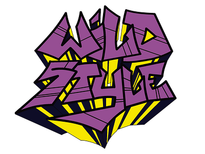 Violet Wild Style Graffiti for t shirt graffiti typography urban art