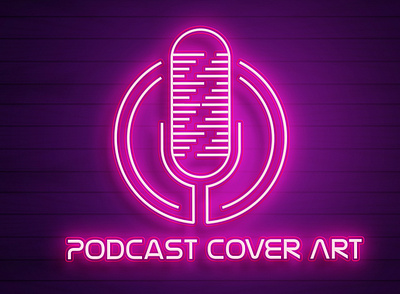 PODCAST glowing cover art adobe illustrator design graphic design illustration podcast podcast cover podcast cover art podcast cover artwork